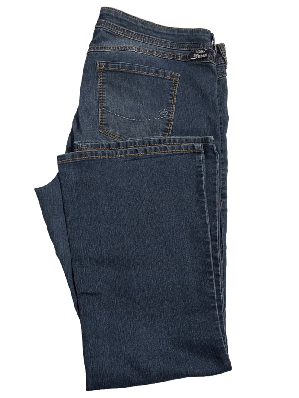 Vintage Source of Wisdom Bootcut Jeans Size 22 *Missing Button*